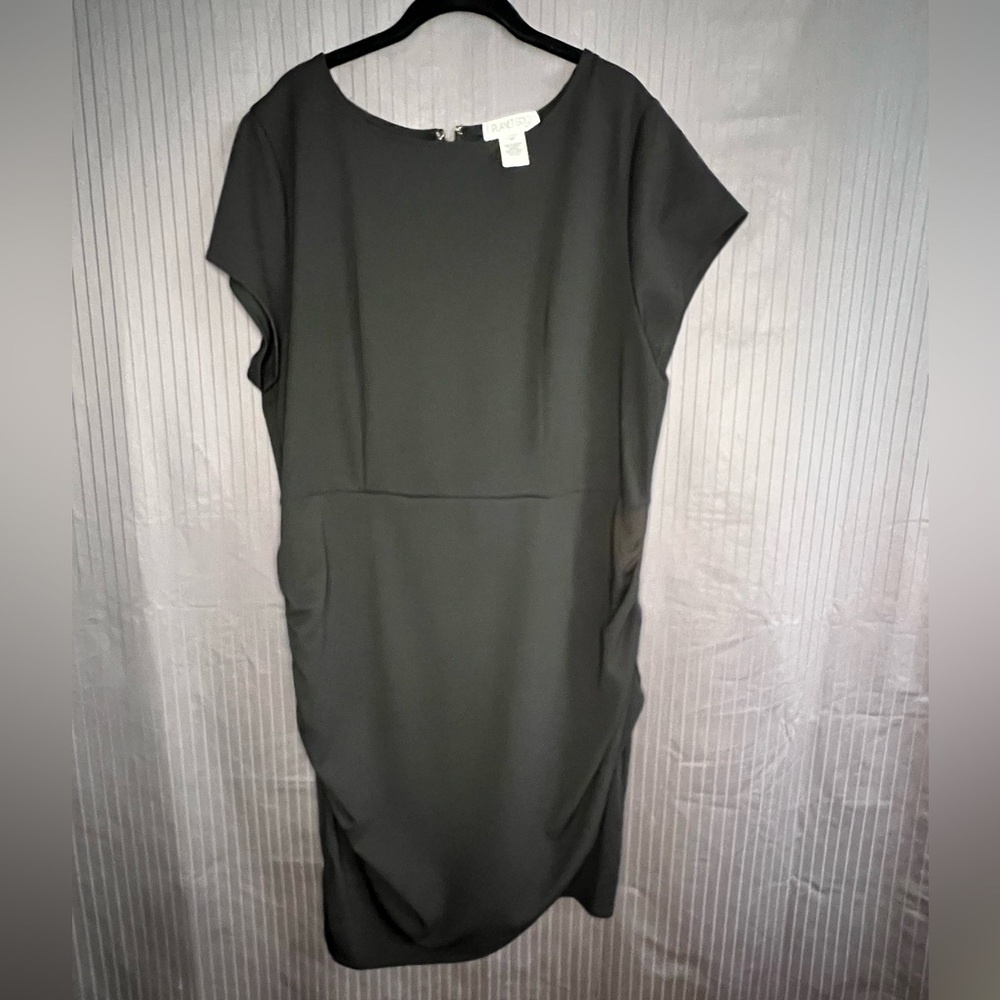 Planet Gold Cap sleeve sheath dress-2x